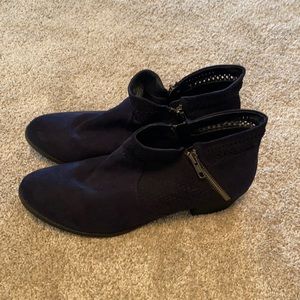 American Rag Navy Suede Ankle Boots Size 11